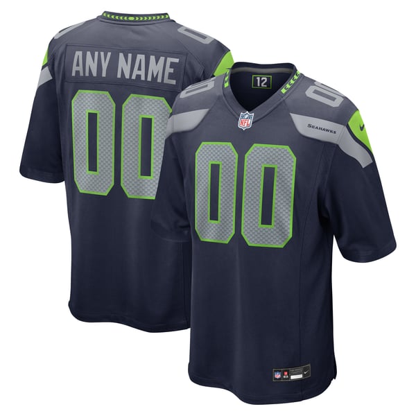 Nike Seattle Seahawks Custom Game Jersey