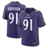Nike Trey Hendrickson Baltimore Ravens Alternate Game Jersey