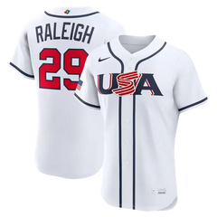 USA Baseball White 2026 World Baseball Classic Home Jersey (Cal Raleigh)