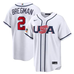 USA Baseball White Stadium Jersey (Alex Bregman)