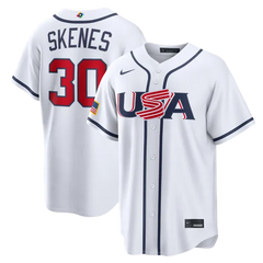 USA Baseball White Stadium Jersey (Paul Skenes)
