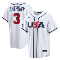 USA White Baseball Jersey (Roman Anthony)