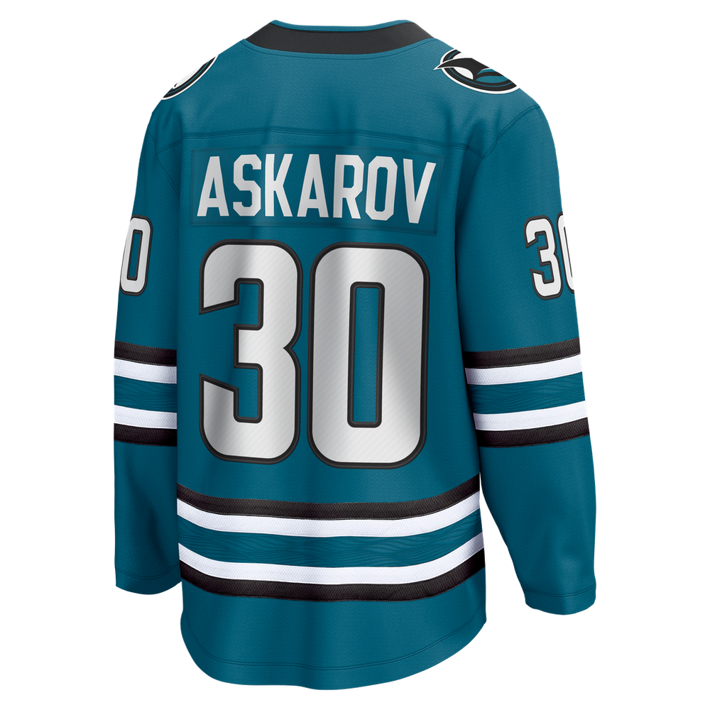 Fanatics Yaroslav Askarov San Jose Sharks Home Breakaway Jersey
