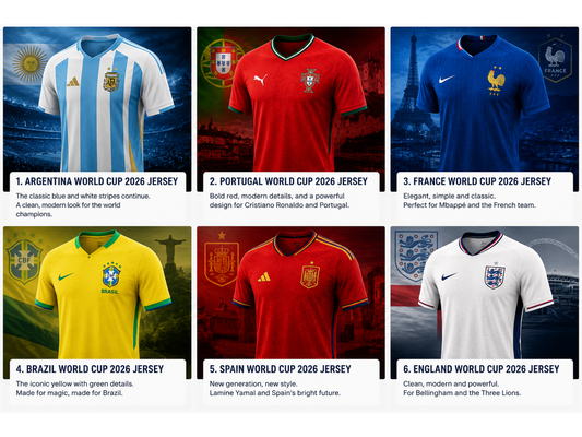 Best FIFA World Cup 2026 Jerseys: Top National Team Kits Revealed