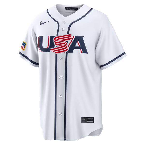USA Baseball White 2026 World Baseball Classic Home Stadium Jersey (Aaron Judge)
