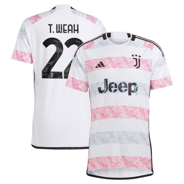 Timothy Weah Juventus adidas 2023/24 Away Authentic Jersey - White