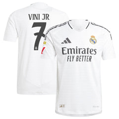 Vini Jr. Real Madrid adidas 2024/25 Home Authentic Player Jersey - White adidas