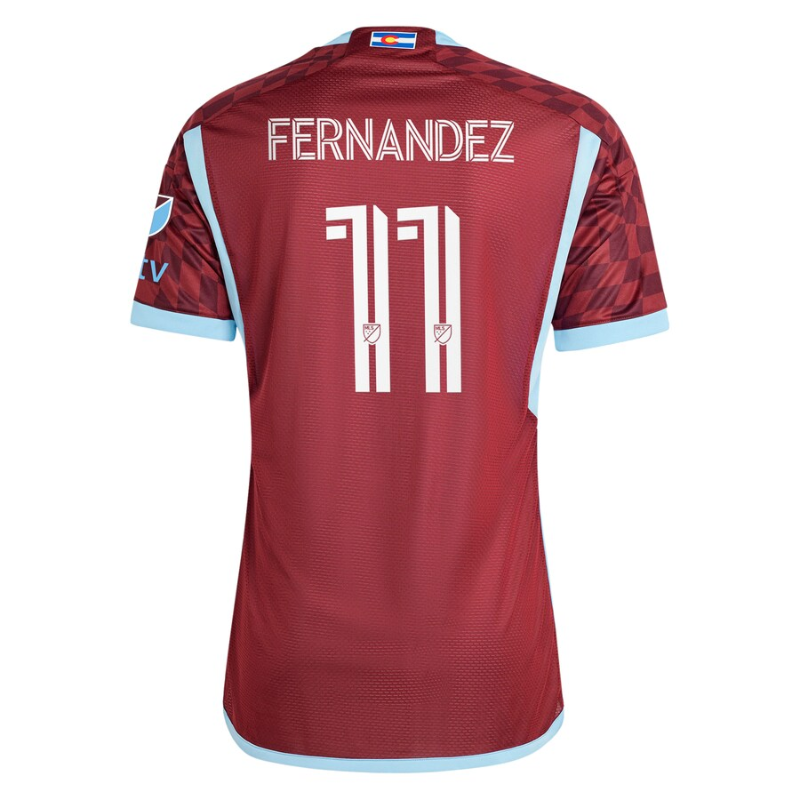 Omir Fernandez Colorado Rapids Adidas 2024 One Flag Kit Authentic Player Jersey - Burgundy Adidas