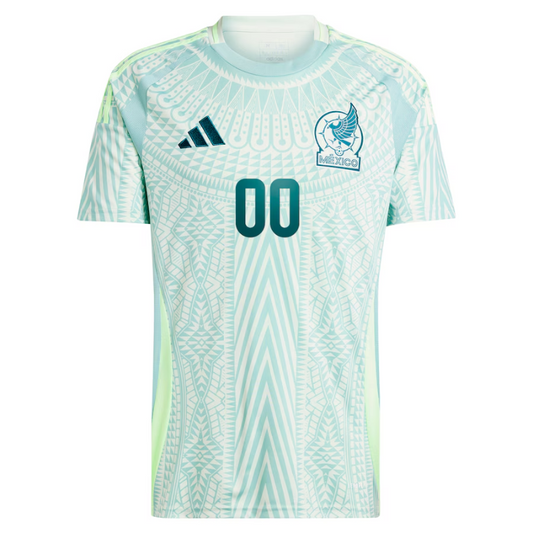Adidas Mexico National Team Green 2024 Away Custom Jersey - Adidas