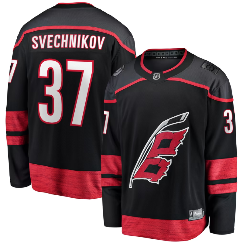 Andrei Svechnikov Carolina Hurricanes Home Breakaway Jersey - Black