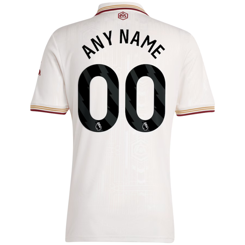 Arsenal adidas 2025/26 Third Custom Jersey - White Adidas