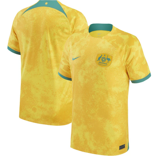 Australia National Team Home Shirt 2022 custom Jersey - Yellow