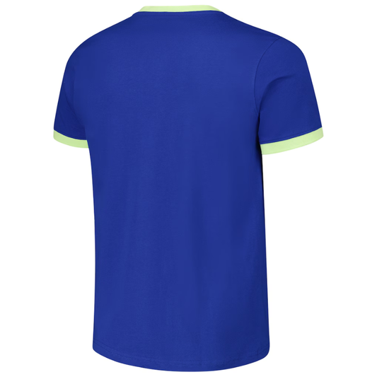 Barcelona Goal Line Ringer T-Shirt - Royal