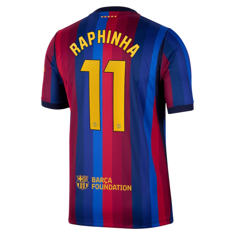 Barcelona Style Blue & Garnet Red Soccer Jersey (Raphinha)