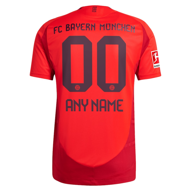 Bayern Munich adidas 2024/25 Home Custom Jersey - Red Adidas