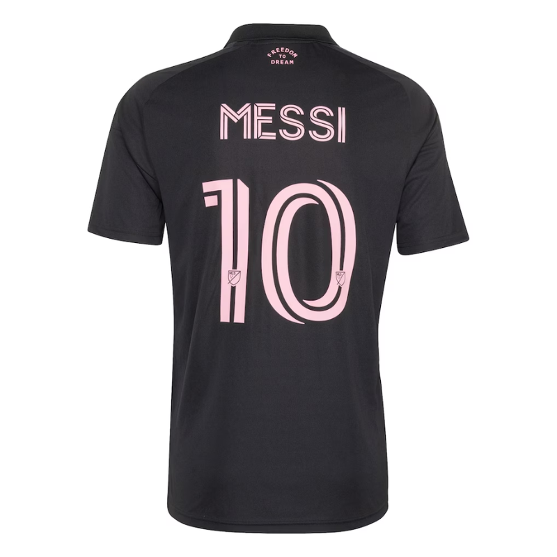 Black & Pink Performance Football Jersey – Premium Soccer Shirt (Messi)