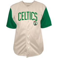 Boston Beige & Green Baseball Jersey (Tatum)
