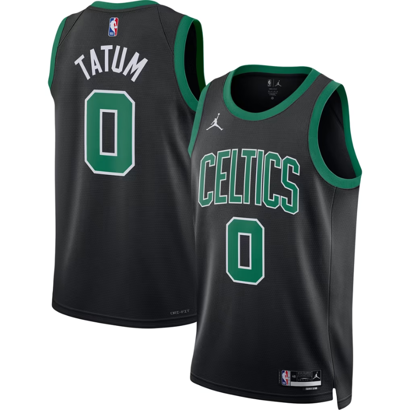 Boston Black & Green Basketball Jersey