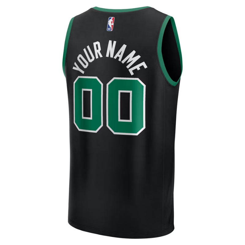 Boston Black & Green Basketball Jersey