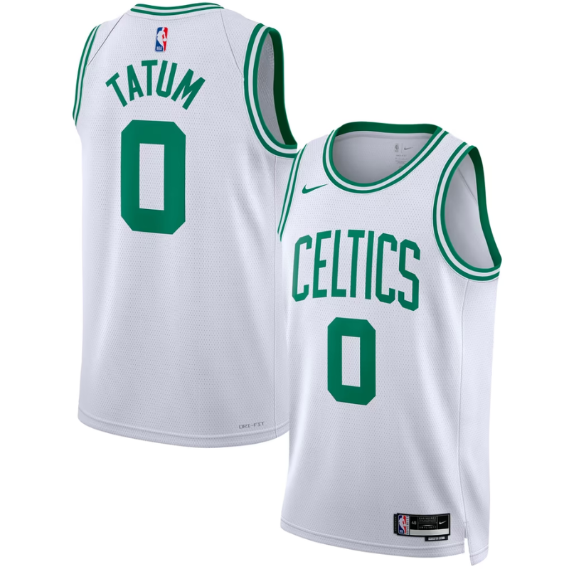 Boston Green & White Basketball Jersey
