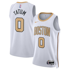 Boston White & Gold City Edition Basketball Jersey