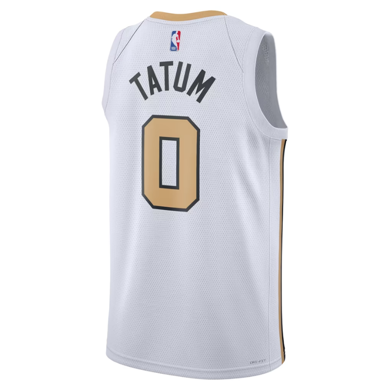 Boston White & Gold City Edition Basketball Jersey
