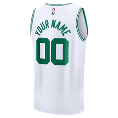 Boston White & Green Basketball Jersey