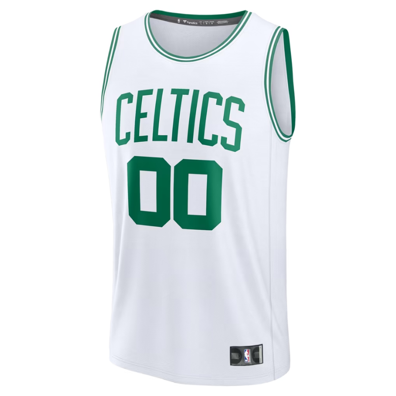 Boston White & Green Basketball Jersey