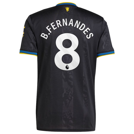Bruno Fernandes Manchester United adidas 2025/26 Third Player Jersey - Black Adidas