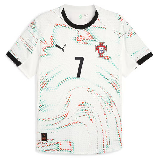 Cristiano Ronaldo Portugal National Team Puma 2025 Away Jersey - White