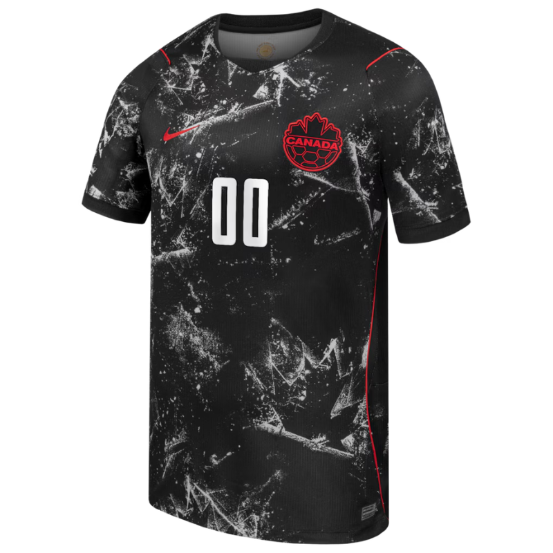 Canada Soccer Nike 2026 Away Stadium Custom Jersey - Black