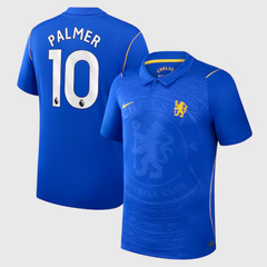 Chelsea Style Royal Blue & Gold Polo Soccer Jersey (Palmer)