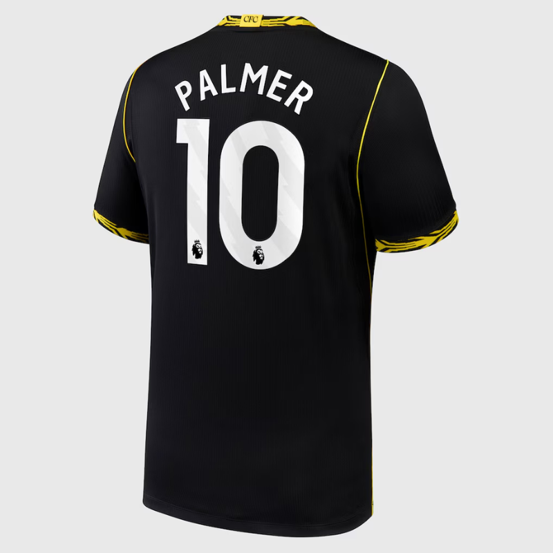 Chelsea Style Stealth Black & Gold Soccer Jersey (Palmer)