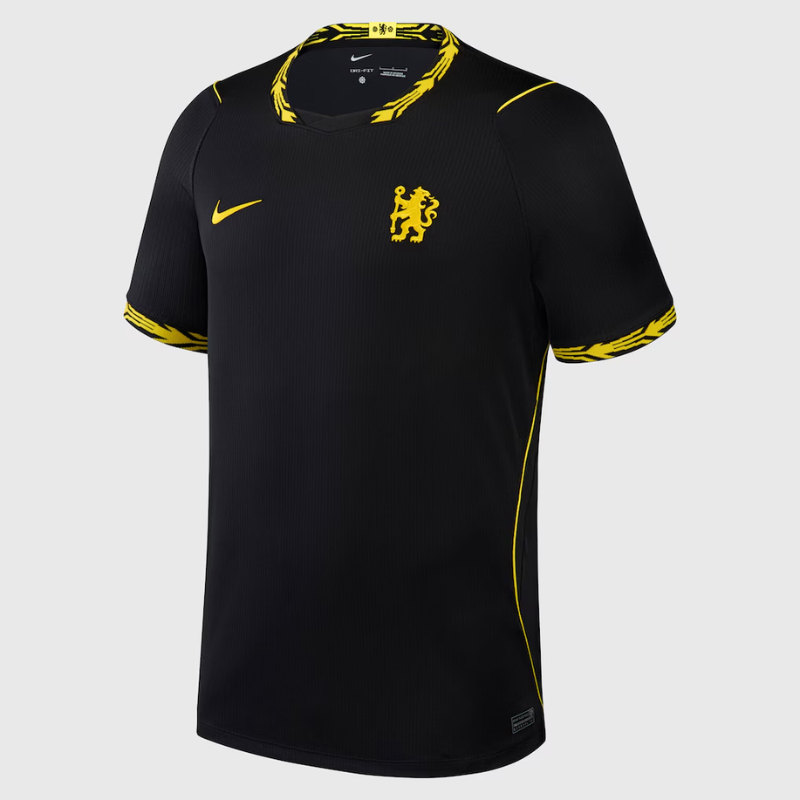 Chelsea Style Stealth Black & Gold Soccer Jersey (Palmer)