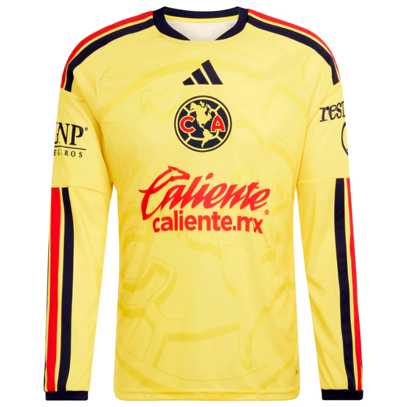 Club America 2026/27 Home Long Sleeve Jersey - Yellow