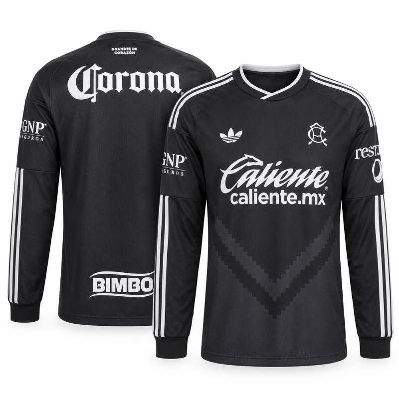 Club America 2026/27 Home Long Sleeve Jersey - Black