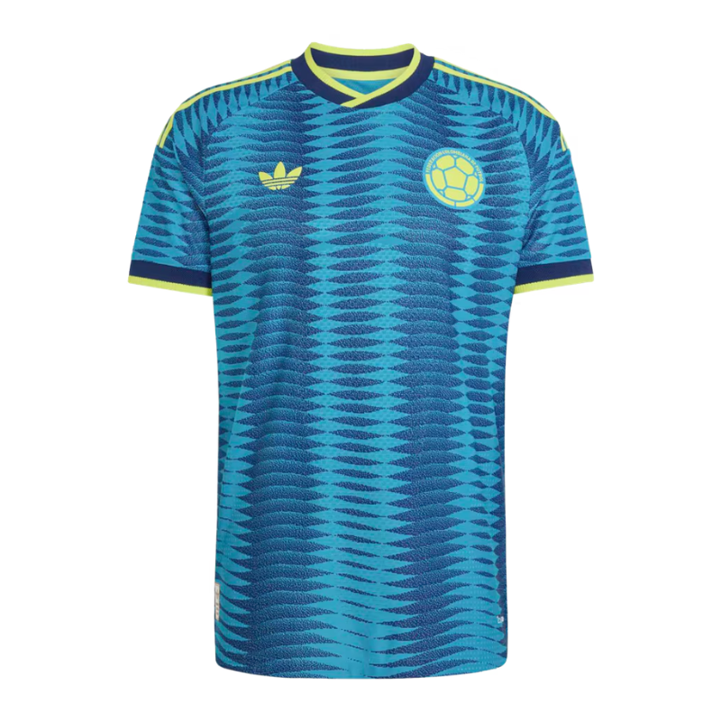 Colombia National Team adidas 2026 Away On-Field Jersey - Turquoise