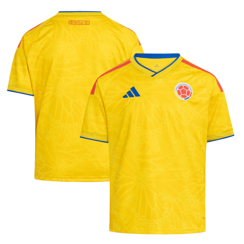 Colombia National Team adidas Youth 2026 Home Jersey - Yellow