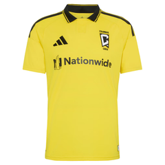 Columbus Style Bright Yellow & Black Polo Soccer Jersey (Rossi)