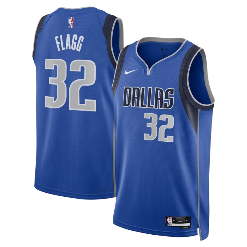 Dallas Royal Blue & Navy Basketball Jersey (Flagg)