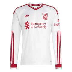 Dominik Szoboszlai Liverpool adidas 2026/27 Home Long Sleeve Jersey - White