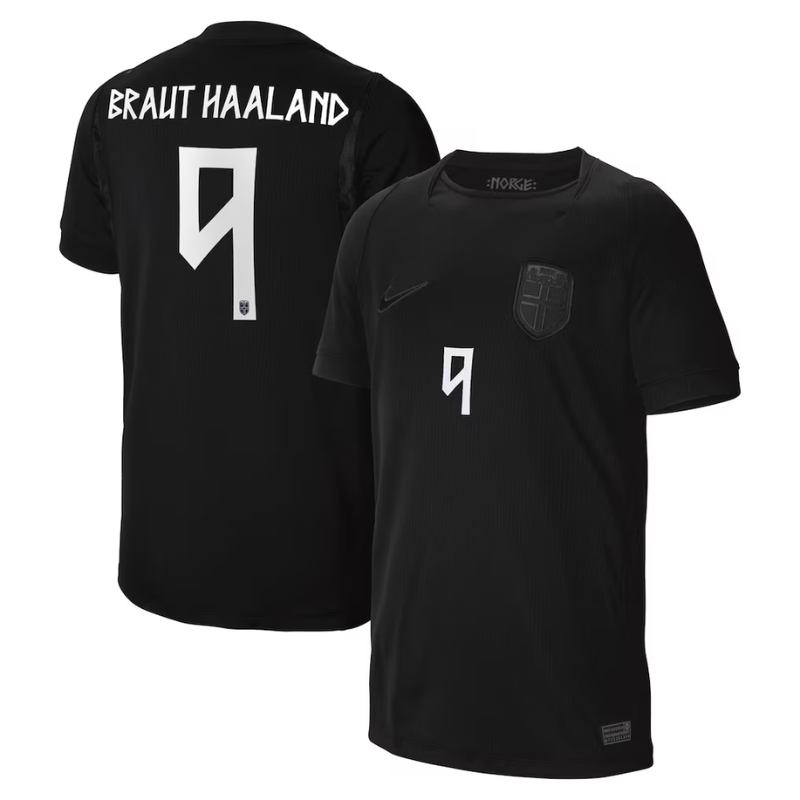 Erling Haaland Norway National Team Nike 2026 Away Stadium Jersey - Black