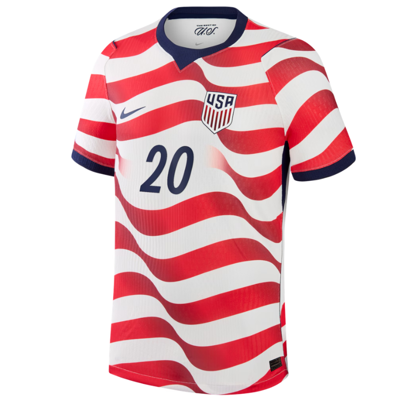 Folarin Balogun USMNT Nike 2026 Home Match Jersey - White