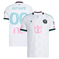 White, Pink & Cyan Performance Football Jersey – Premium Custom Soccer Shirt (Miami)