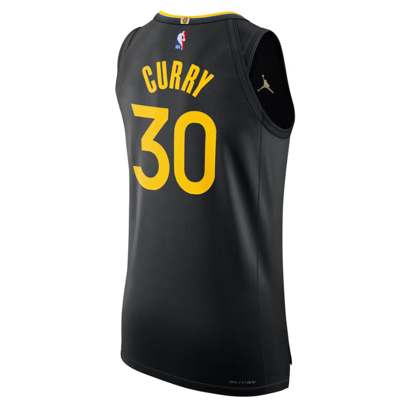 Golden State Warriors Black & Gold Statement Basketball Jersey (Curry)