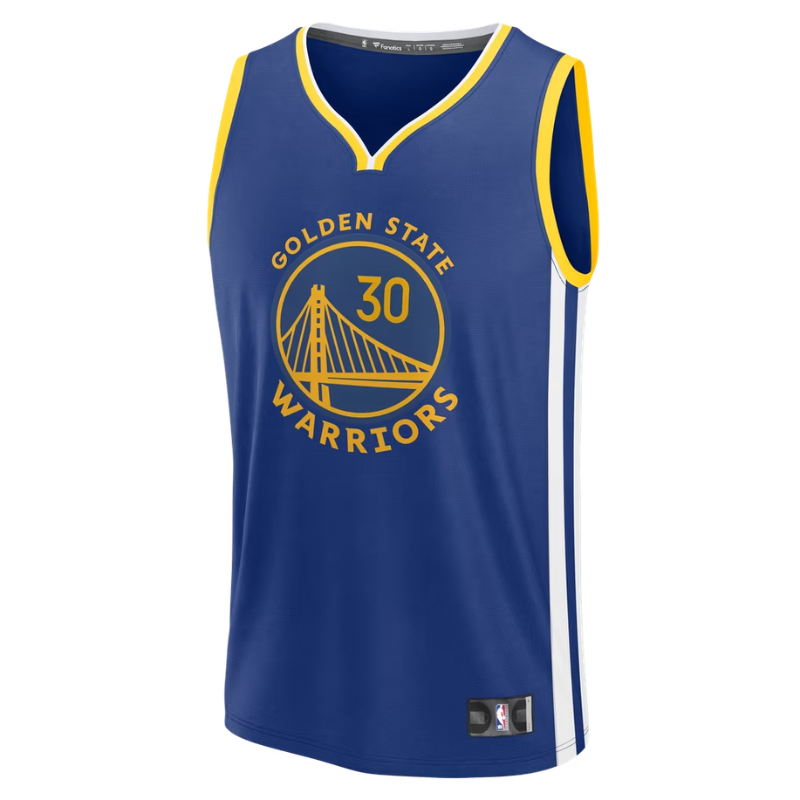 Golden State Warriors Royal Blue & Yellow Basketball Jersey (Curry)