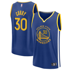 Golden State Warriors Royal Blue & Yellow Basketball Jersey (Curry)