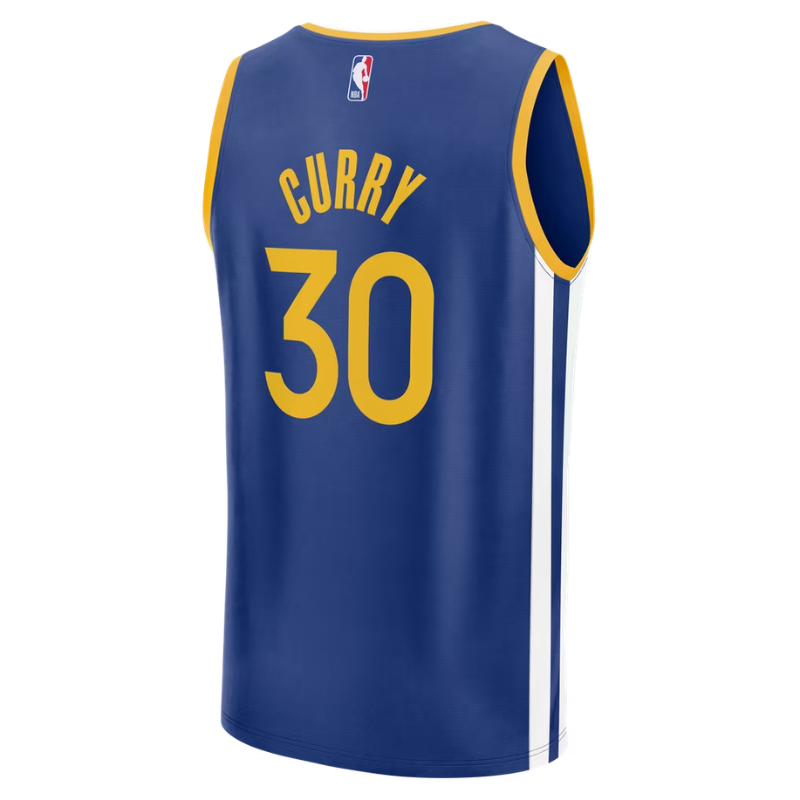 Golden State Warriors Royal Blue & Yellow Basketball Jersey (Curry)