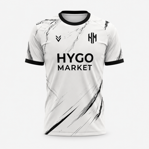 Jerseys Teams Leagues White Performance Football Jersey – Marble Edition