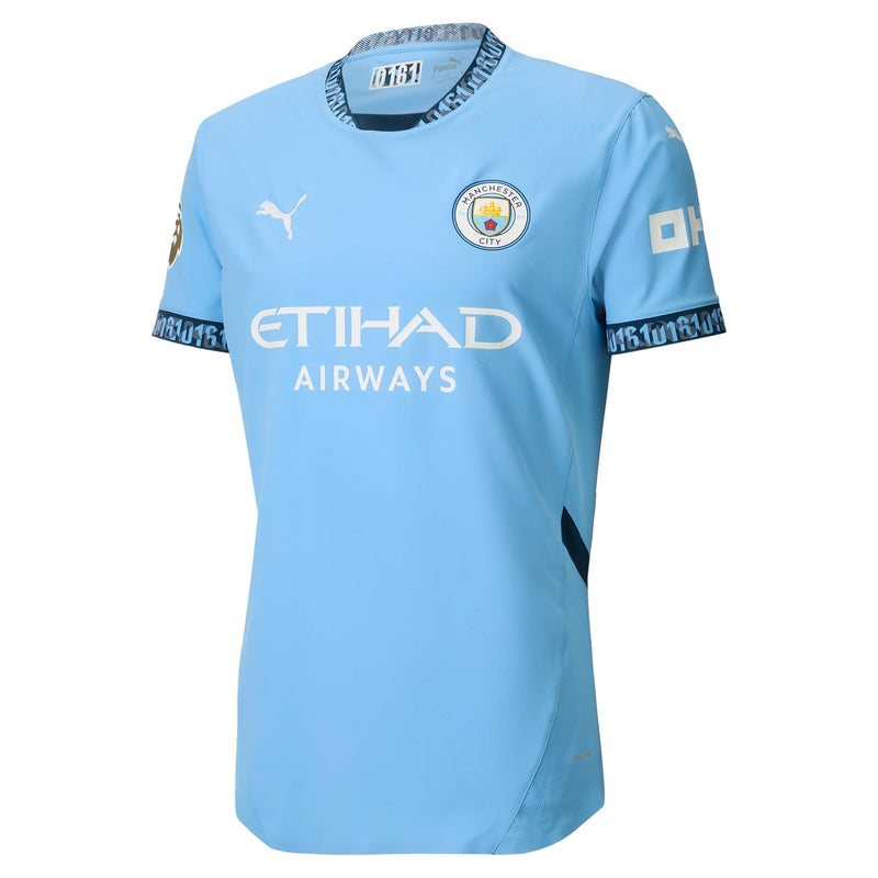 Erling Haaland Manchester City Puma 2024/25 Home Authentic Player Jersey - Light Blue